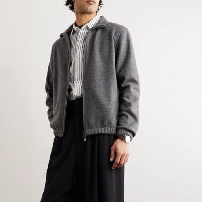 [Loro Piana] �η��ǾƳ� Cashmere-Blend Zip-Up ������ FAL3224