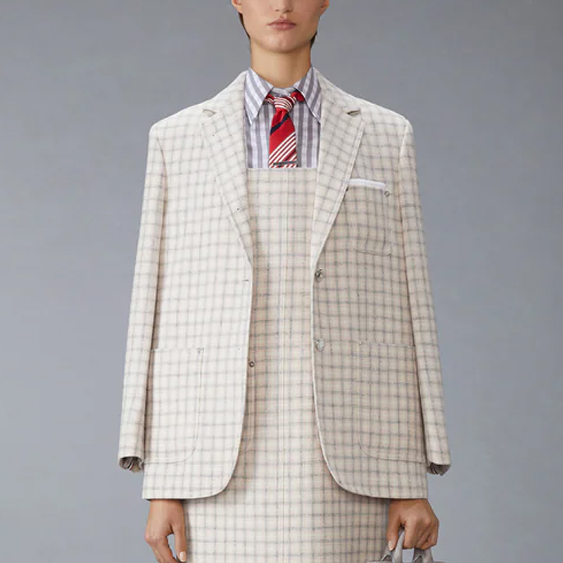 [Thom Browne] ����� üũ ���� Ʈ���� ���� 25121030