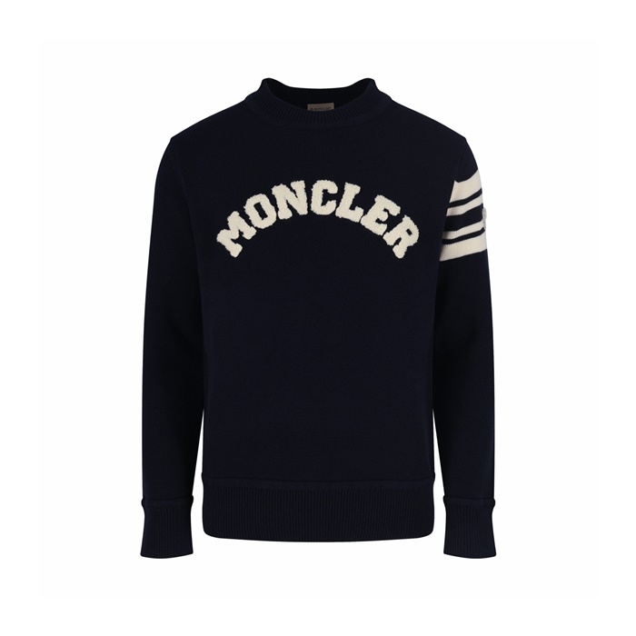 [Moncler] ��Ŭ���� Logo Embellished Cotton Sweater 26011431