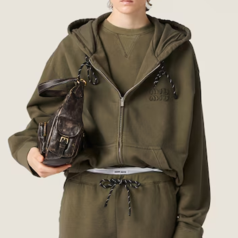 MIU MIU [Miumiu] �̿�̿� �Ŀ� �ĵ� ��Ŷ MJLA45_182K_F0161_S_OOO