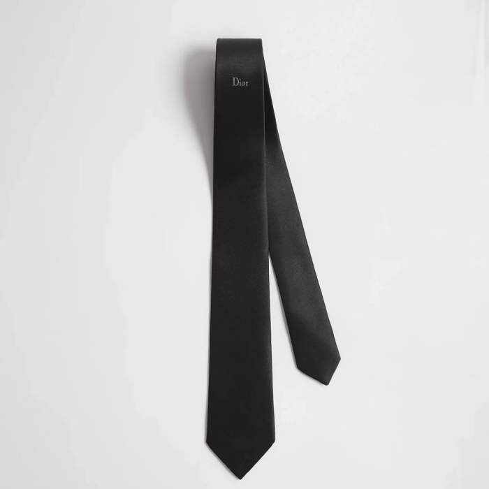 [Dior] ��� Black Navy Blue Silk Ÿ�� 68C1047B6043