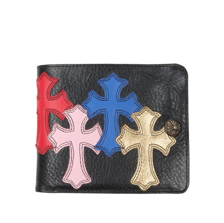 CHROME HEARTS [ChromeHearts] ũ������ Leather Cross Bifold Wallet