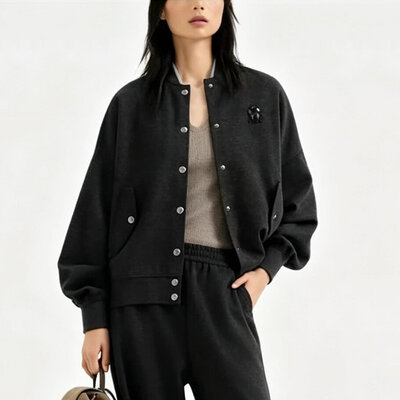 [BRUNELLO CUCINELLI] ���ڷ� ��ġ�ڸ� �ΰ� ��� ĳ�ù̾� ���ͷ� ���� ��Ÿ�� ž���� 262MD913B2Z06