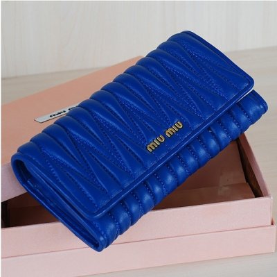 MiuMiu long wallet (8402 BLUE)