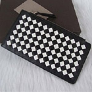 LONG WALLET / CARD CASE (BLACK / WHITE) 