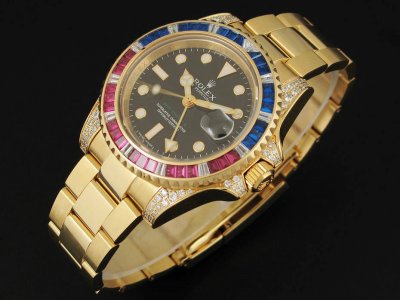Rolex GMT Master II Diamond Bezel-11