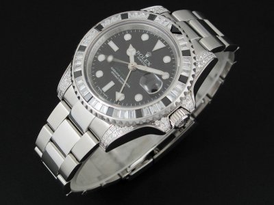 Rolex GMT Master II Diamond Bezel-13