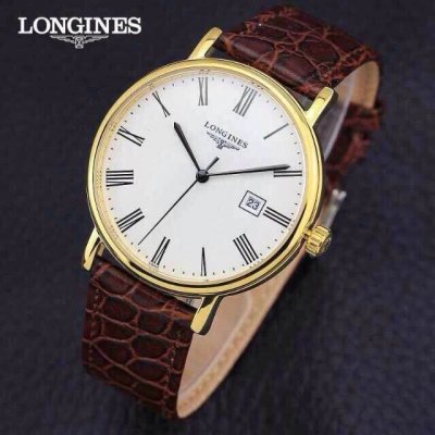 LONGINES (custom�� ������ Swiss eta Automatic Movment,Sapphire Glass,Italy Leather Band)