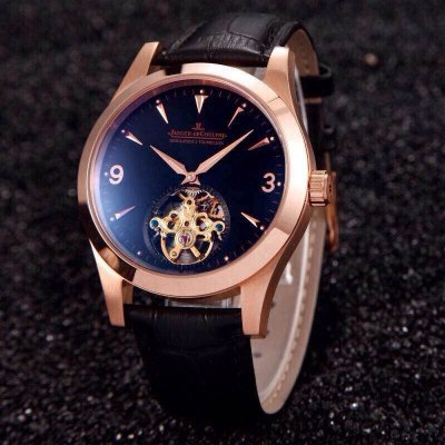 JAEGER LECOULTRE (custom�� ������ Swiss eta Automatic Movment,Sapphire Glass,Italy Leather Band)