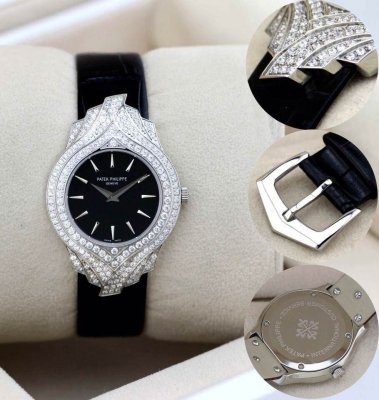 PATEK PHILIPPE(custom�� ������ Swiss eta Quarts Movment,Sapphire Glass,Italy Leather Band)
