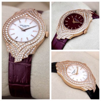 PATEK PHILIPPE(custom�� ������ Swiss eta Quarts Movment,Sapphire Glass,Italy Leather Band)