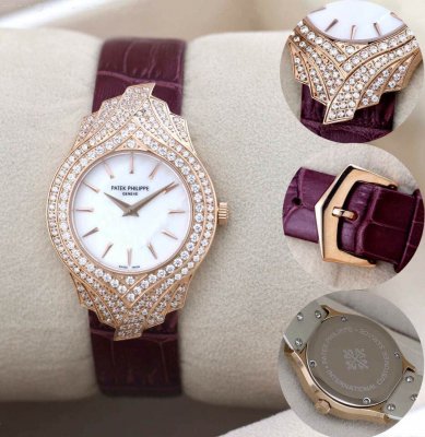 PATEK PHILIPPE(custom�� ������ Swiss eta Quarts Movment,Sapphire Glass,Italy Leather Band)