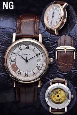 BREGUET(custom�� ������ Swiss eta Automatic Movment,Sapphire Glass,Italy Leather Band)