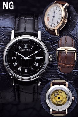 BREGUET(custom�� ������ Swiss eta Automatic Movment,Sapphire Glass,Italy Leather Band)
