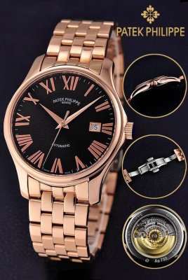 PATEK PHILIPPE (custom�� ������ Swiss eta Automatic Movment,Sapphire Glass,Stainless Steel Band)