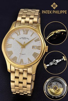 PATEK PHILIPPE (custom�� ������ Swiss eta Automatic Movment,Sapphire Glass,Stainless Steel Band)