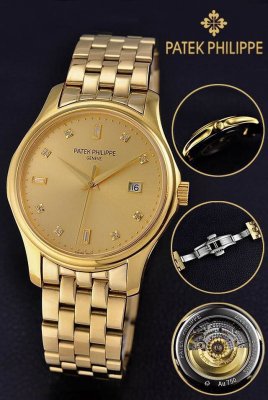 PATEK PHILIPPE (custom�� ������ Swiss eta Automatic Movment,Sapphire Glass,Stainless Steel Band)