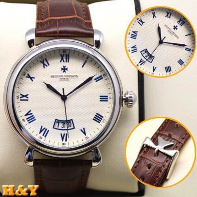 VACHERON CONSTANTIN VACHERONCONSTANTIN(custom�� ������ Swiss eta Automatic Movment,Sapphire Glass,Italy Leather Band)