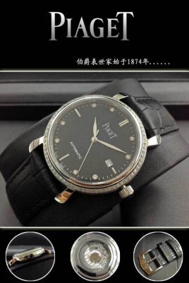 PIAGET (custom�� ������ Swiss eta Automatic Movment,Sapphire Glass,Italy Leather Band)