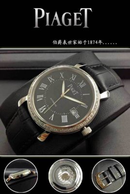PIAGET (custom�� ������ Swiss eta Automatic Movment,Sapphire Glass,Italy Leather Band)