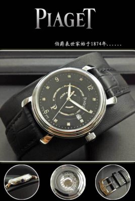 PIAGET (custom�� ������ Swiss eta Automatic Movment,Sapphire Glass,Italy Leather Band)