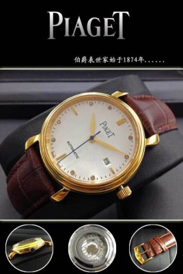 PIAGET (custom�� ������ Swiss eta Automatic Movment,Sapphire Glass,Italy Leather Band)