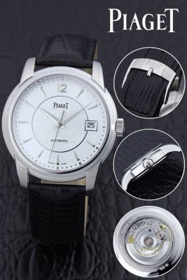PIAGET (custom�� ������ Swiss eta Automatic Movment,Sapphire Glass,Italy Leather Band)