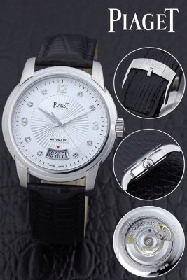 PIAGET (custom�� ������ Swiss eta Automatic Movment,Sapphire Glass,Italy Leather Band)