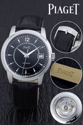 PIAGET (custom�� ������ Swiss eta Automatic Movment,Sapphire Glass,Italy Leather Band)