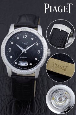 PIAGET (custom�� ������ Swiss eta Automatic Movment,Sapphire Glass,Italy Leather Band)