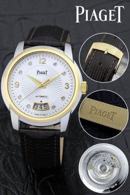 PIAGET (custom�� ������ Swiss eta Automatic Movment,Sapphire Glass,Italy Leather Band)