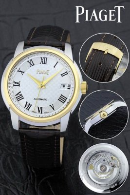 PIAGET (custom�� ������ Swiss eta Automatic Movment,Sapphire Glass,Italy Leather Band)