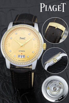 PIAGET (custom�� ������ Swiss eta Automatic Movment,Sapphire Glass,Italy Leather Band)