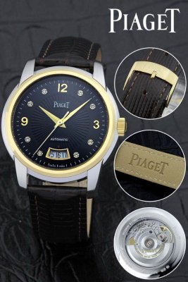 PIAGET (custom�� ������ Swiss eta Automatic Movment,Sapphire Glass,Italy Leather Band)