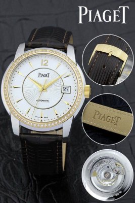 PIAGET (custom�� ������ Swiss eta Automatic Movment,Sapphire Glass,Italy Leather Band)