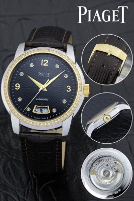 PIAGET (custom�� ������ Swiss eta Automatic Movment,Sapphire Glass,Italy Leather Band)