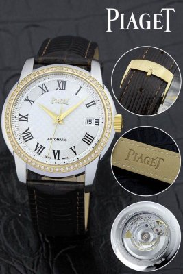 PIAGET (custom�� ������ Swiss eta Automatic Movment,Sapphire Glass,Italy Leather Band)