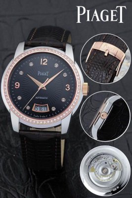 PIAGET (custom�� ������ Swiss eta Automatic Movment,Sapphire Glass,Italy Leather Band)