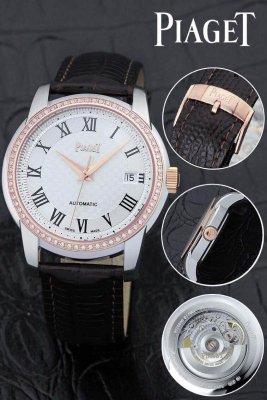 PIAGET (custom�� ������ Swiss eta Automatic Movment,Sapphire Glass,Italy Leather Band)