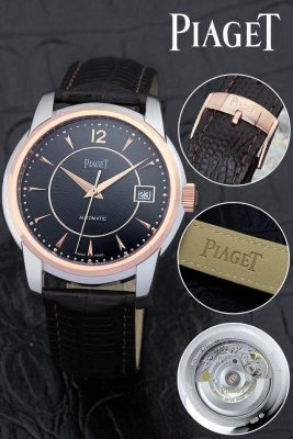 PIAGET (custom�� ������ Swiss eta Automatic Movment,Sapphire Glass,Italy Leather Band)