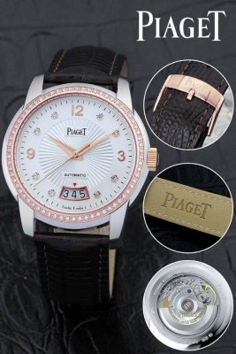 PIAGET (custom�� ������ Swiss eta Automatic Movment,Sapphire Glass,Italy Leather Band)