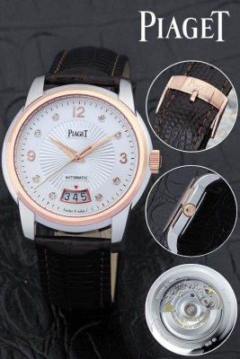 PIAGET (custom�� ������ Swiss eta Automatic Movment,Sapphire Glass,Italy Leather Band)