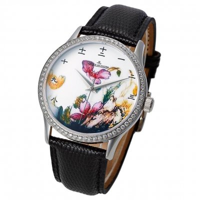 JAEGER LECOULTRE (custom�� ������ Swiss eta Automatic Movment,Sapphire Glass,Italy Leather Band)