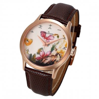 JAEGER LECOULTRE (custom�� ������ Swiss eta Automatic Movment,Sapphire Glass,Italy Leather Band)