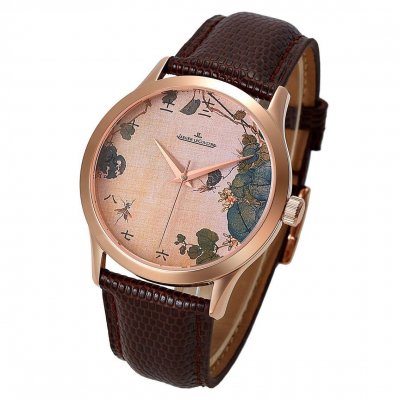 JAEGER LECOULTRE (custom�� ������ Swiss eta Automatic Movment,Sapphire Glass,Italy Leather Band)