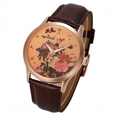 JAEGER LECOULTRE (custom�� ������ Swiss eta Automatic Movment,Sapphire Glass,Italy Leather Band)