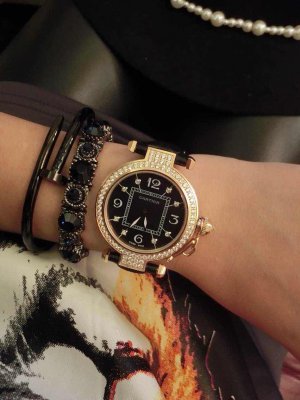 CARTIER (custom�� ������ Swiss eta Quarts Movment,Sapphire Glass,Italy Leather Band)