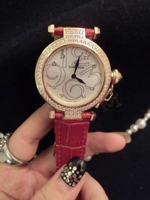 CARTIER (custom�� ������ Swiss eta Quarts Movment,Sapphire Glass,Italy Leather Band)
