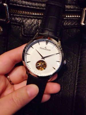 JAEGER LECOULTRE (custom�� ������ Swiss eta Automatic Movment,Sapphire Glass,Italy Leather Band)