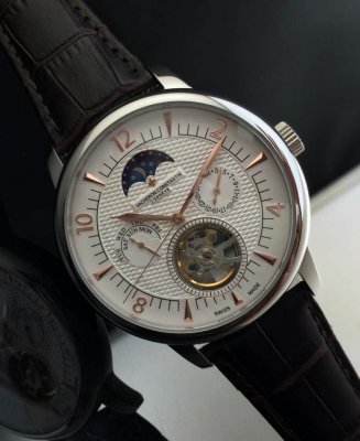 VACHERONCONSTANTIN (custom�� ������ Swiss eta Automatic Movment,Sapphire Glass,Italy Leather Band)